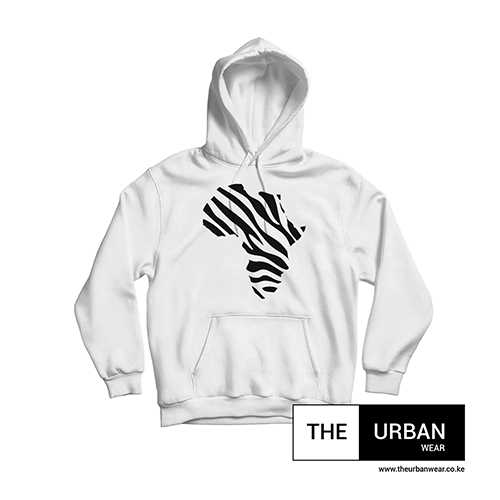 zebra print hoodie